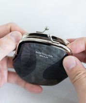 Butler Verner Sails バトラーバーナーセイルズ 日本製 国産迷彩イタリアンレザーがま口小銭入れ JW-2555 11044