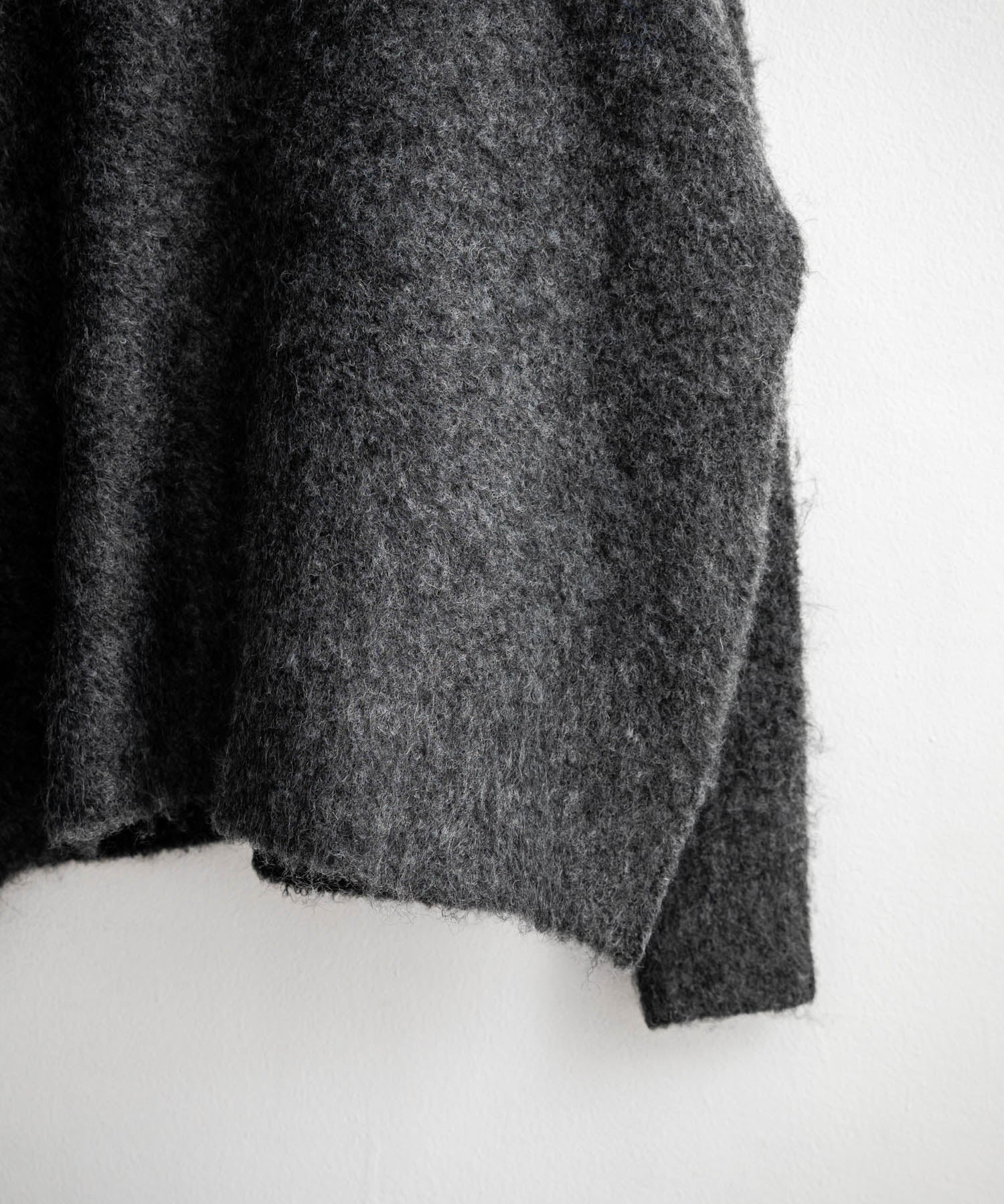 オーバーサイズウール混ミックス糸プルオーバーニットセーター 14548