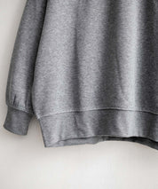 コットンタッチ裏起毛ドルマンスリーブハイネックトレーナースウェット 14983