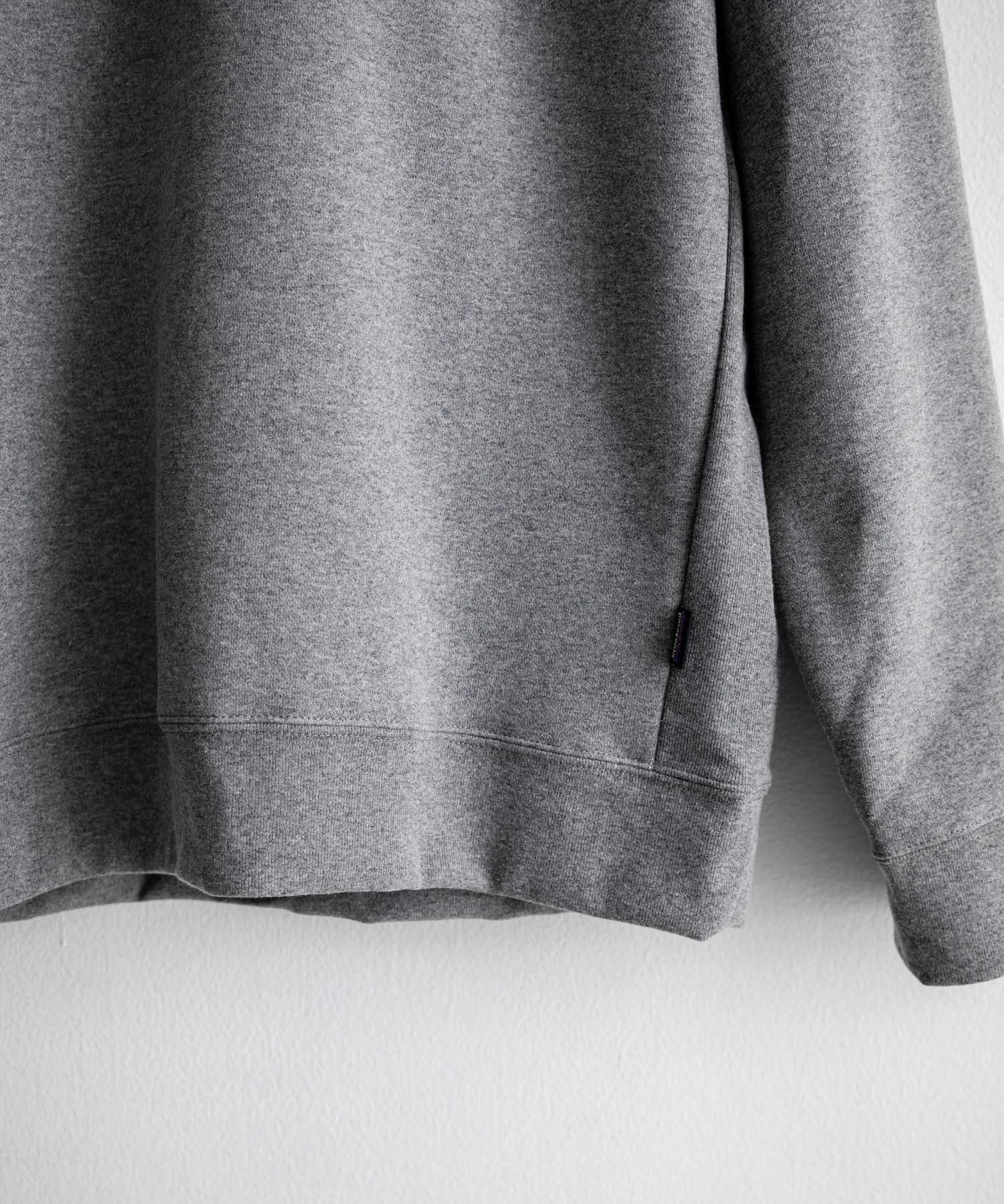 Patagonia M S 95 OVAL LOGO UPRISAL CREW SWEATSHIRT ロゴ刺繍裏起毛長袖スウェットトレーナー 16218