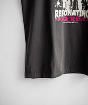 オーバーサイズ ピグメントライクグラフィックプリントノースリーブTシャツ