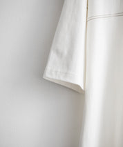 THE NORTH FACE WHITE LABEL STITCH DYEING S/S R/TEE オーバーサイズステッチラインワンポイントロゴピグメント加工半袖Tシャツ 16163