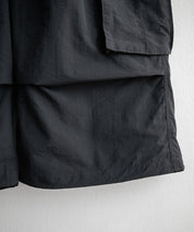 UMBRO アンブロ 別注コラボ 膝下丈 ワンポイントロゴ刺繍ナイロンワイドカーゴハーフパンツ 15348