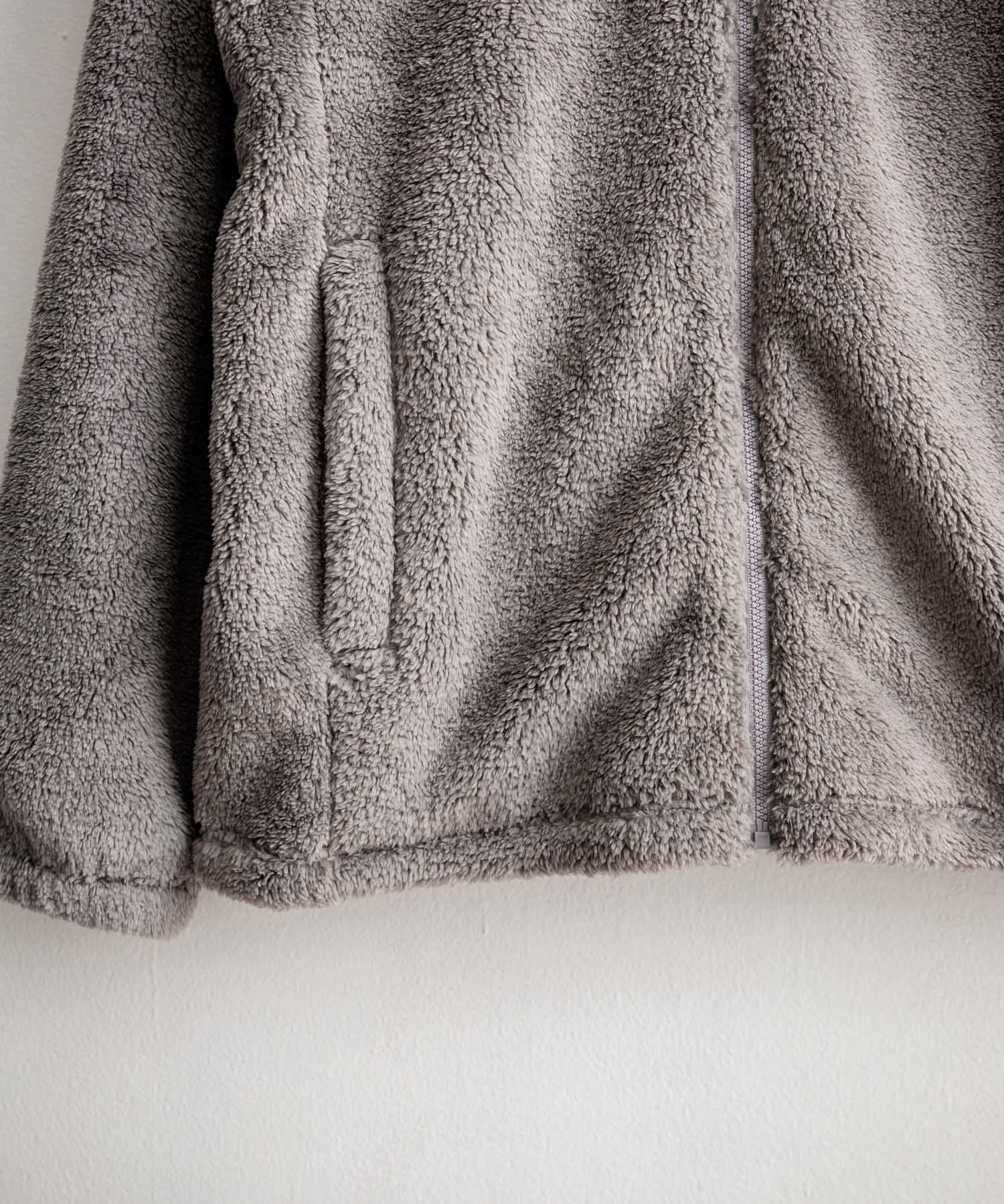 日本未展開モデル THE NORTH FACE ザ・ノースフェイス WHITE LABEL ホワイトレーベル COMFY ALPHA FLEECE ZIP UP ワンポイントロゴ刺繍ボアジャケット 15367