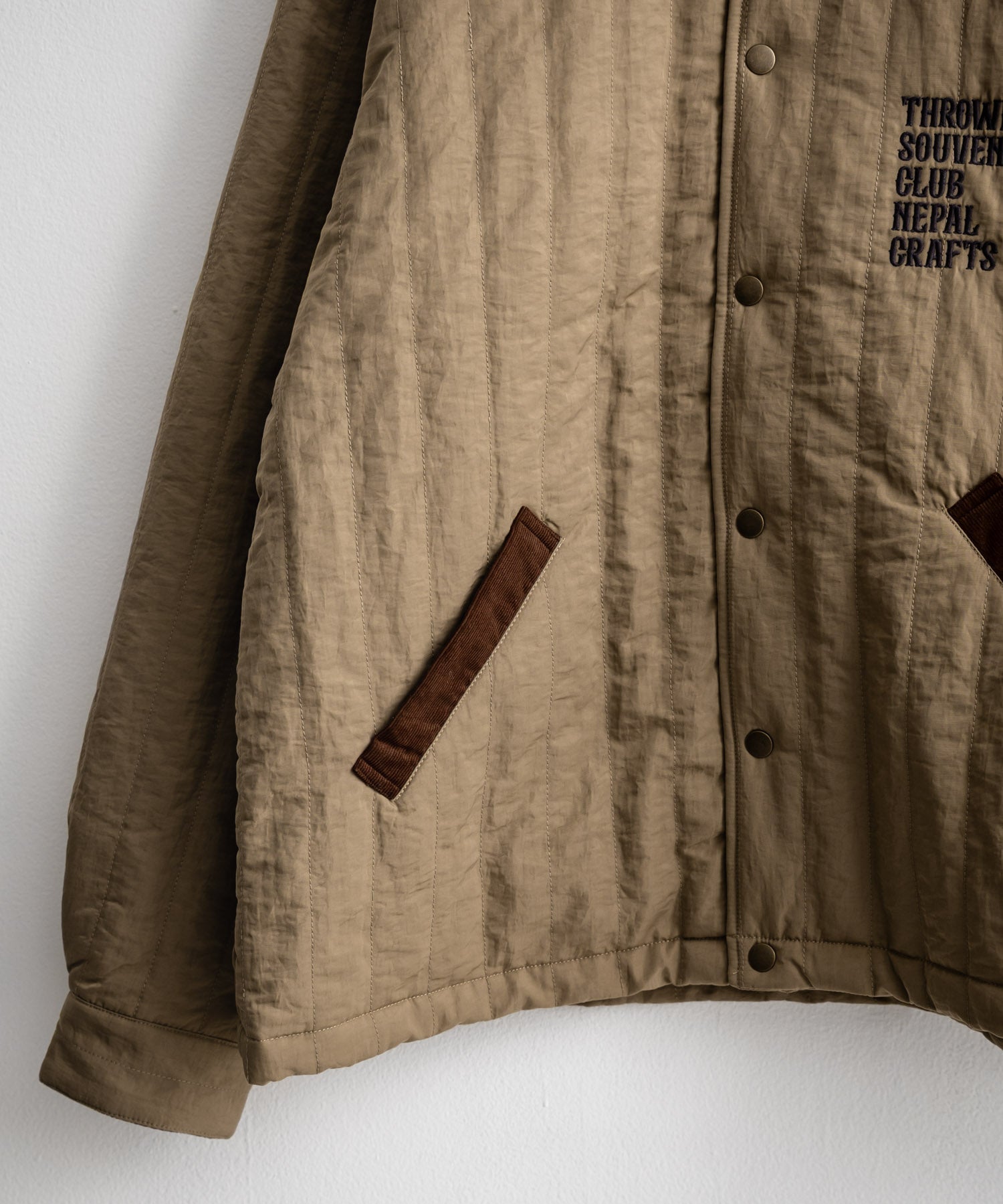 KRIFF MAYER クリフメイヤー スーベニア刺繍キルトコーチジャケット/ナイロンキルティングブルゾン 2515104 14884