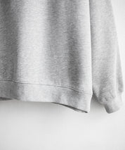 UMBRO アンブロ 別注コラボ オーバーサイズ裏起毛ワンポイントロゴ刺繍ハーフジップ長袖スウェット 16032