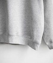 UMBRO アンブロ 別注コラボ オーバーサイズ裏起毛ワンポイントロゴ刺繍クルーネック長袖スウェット 16031