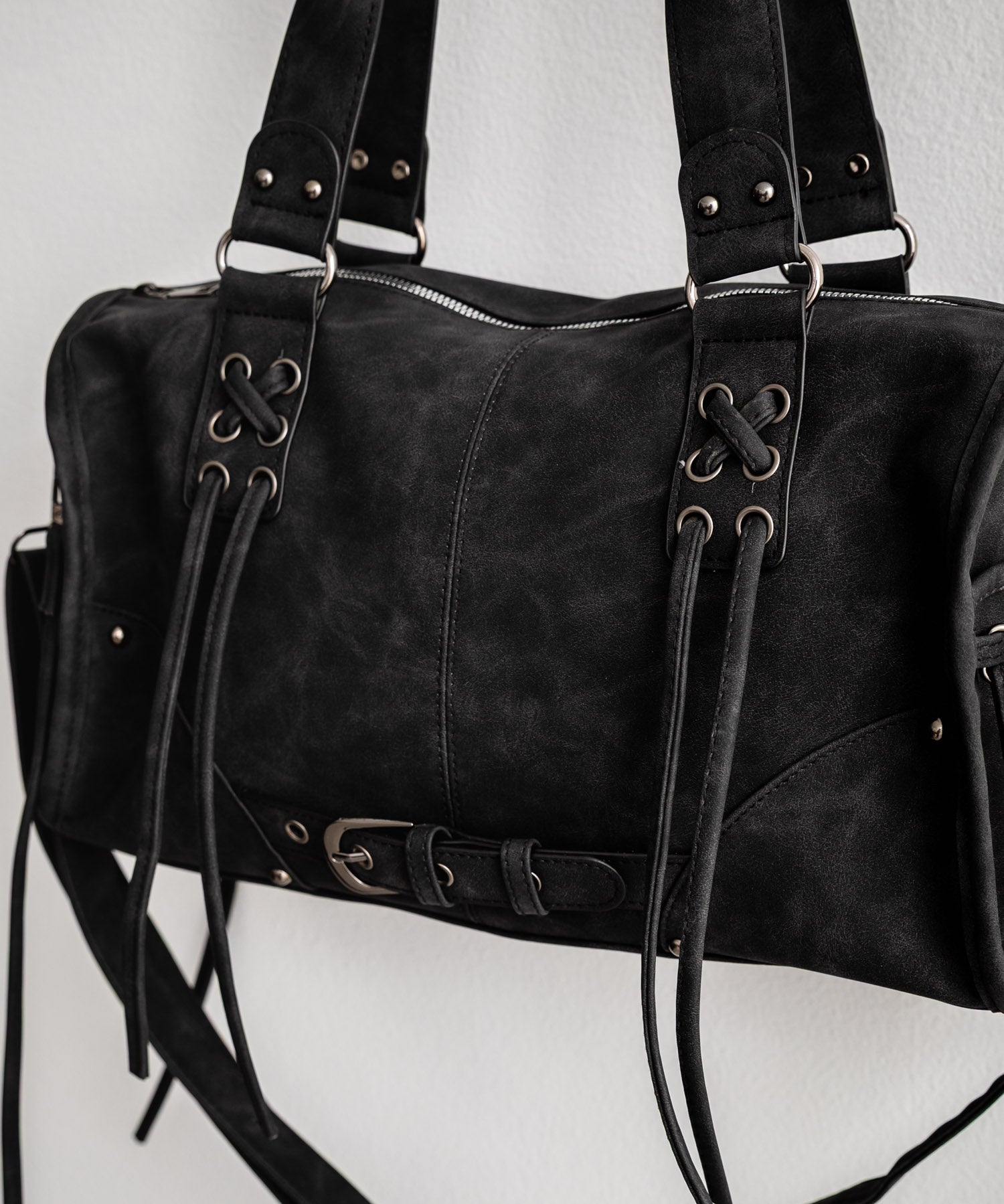 ヴィンテージ加工 PUレザー2WAYショルダーバッグ/ハンドバッグ 15509