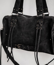 ヴィンテージ加工 PUレザー2WAYショルダーバッグ/ハンドバッグ 15509