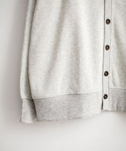 コットンタッチ裏起毛Vネックカーディガン 14984