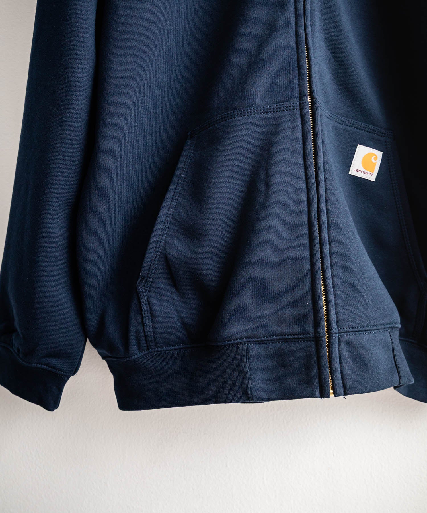 Carhartt カーハート MIDWEIGHT HOODED ZIP-FRONT SWEATSHIRT オーバーサイズ裏起毛長袖フルジップパーカー 15387