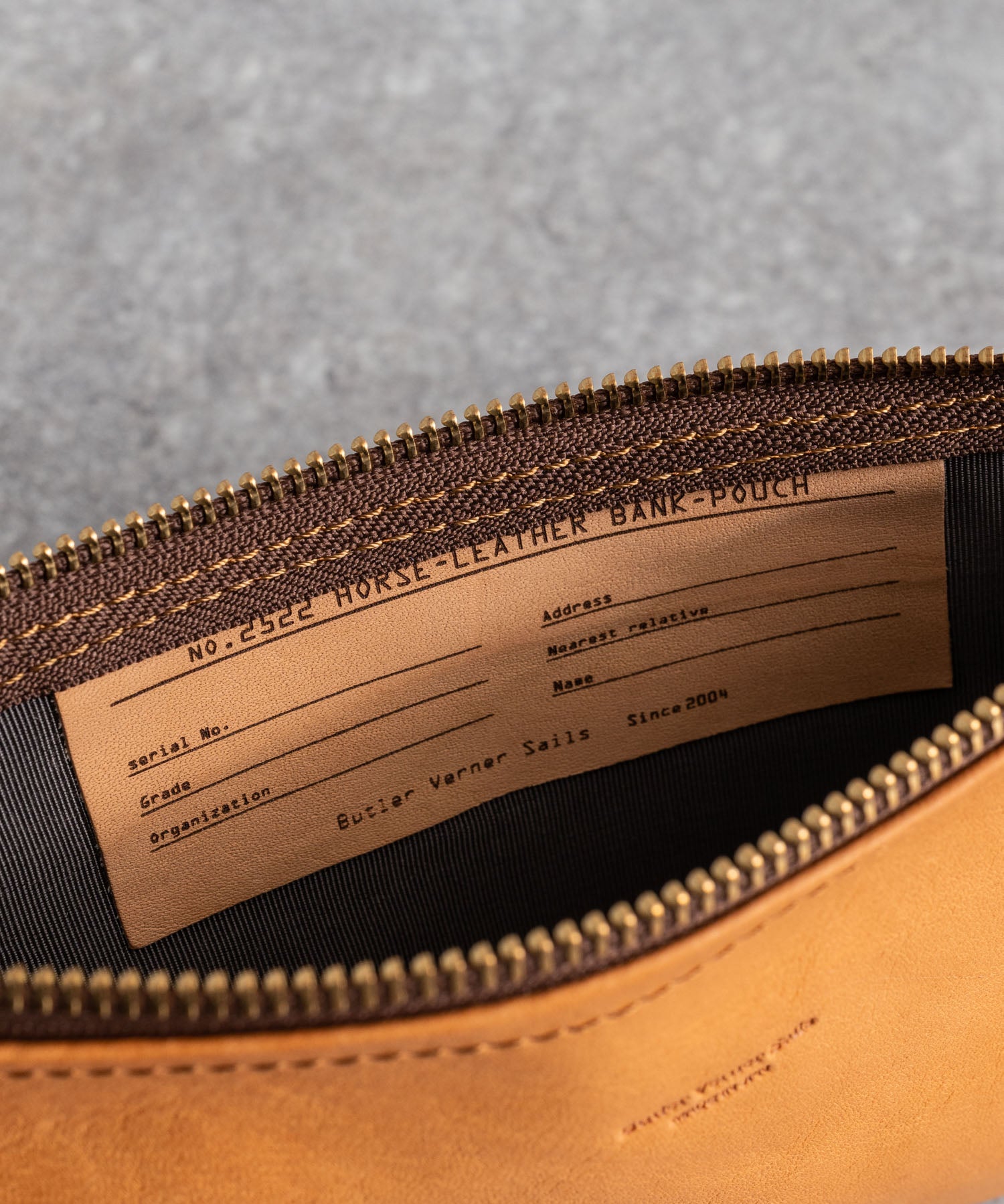 Butler Verner Sails バトラーバーナーセイルズ 日本製 国産 馬革バンクポーチ JW-2552 12334