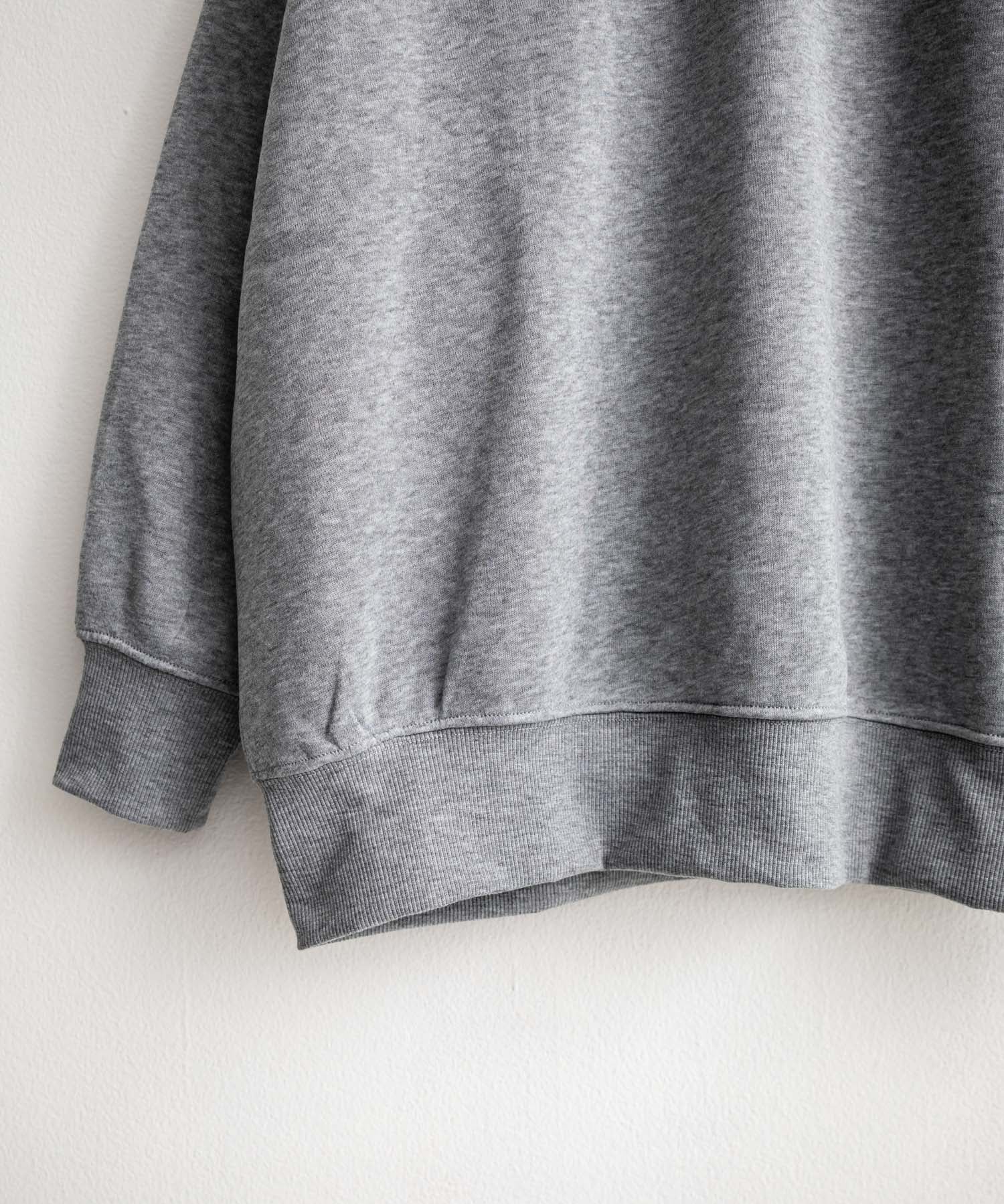 コットンタッチ裏起毛ドルマンスリーブクルーネックスウェットトレーナー 14982