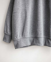 コットンタッチ裏起毛ドルマンスリーブクルーネックスウェットトレーナー 14982