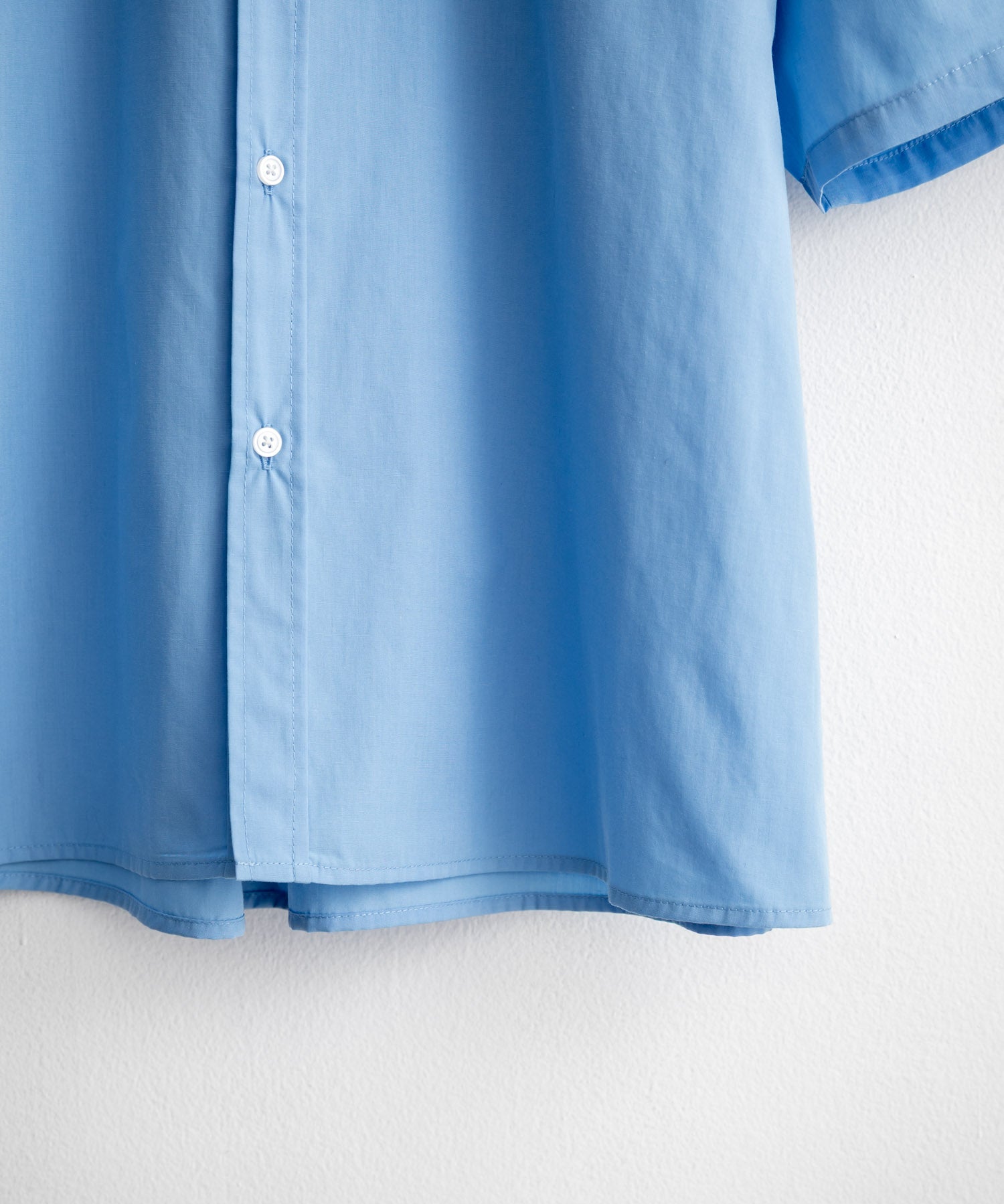 新色追加 オーバーサイズ 無地/チェック柄/ストライプ柄レギュラーカラー半袖シャツ 13977