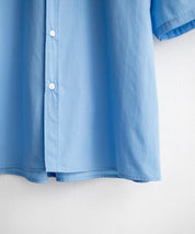 新色追加 オーバーサイズ 無地/チェック柄/ストライプ柄レギュラーカラー半袖シャツ 13977