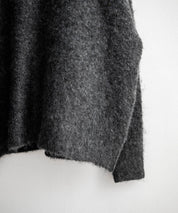 オーバーサイズウール混ミックス糸プルオーバーニットセーター 14548