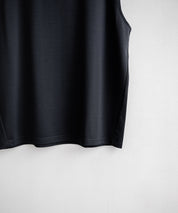 接触冷感 ポンチストレッチビッグシルエットノースリーブカットソー