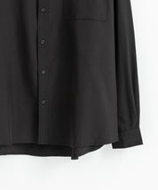新色追加 オーバーサイズ レギュラーカラーストレッチ長袖シャツ 11915