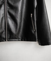 PUレザーダブルライダースジャケット 14682