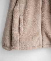 日本未展開モデル THE NORTH FACE WHITE LABEL COMFY ALPHA FLEECE ZIP UP ザ・ノースフェイス ホワイトレーベル ワンポイントロゴ刺繍スタンドカラーシャギーボアフリースジャケット 16563