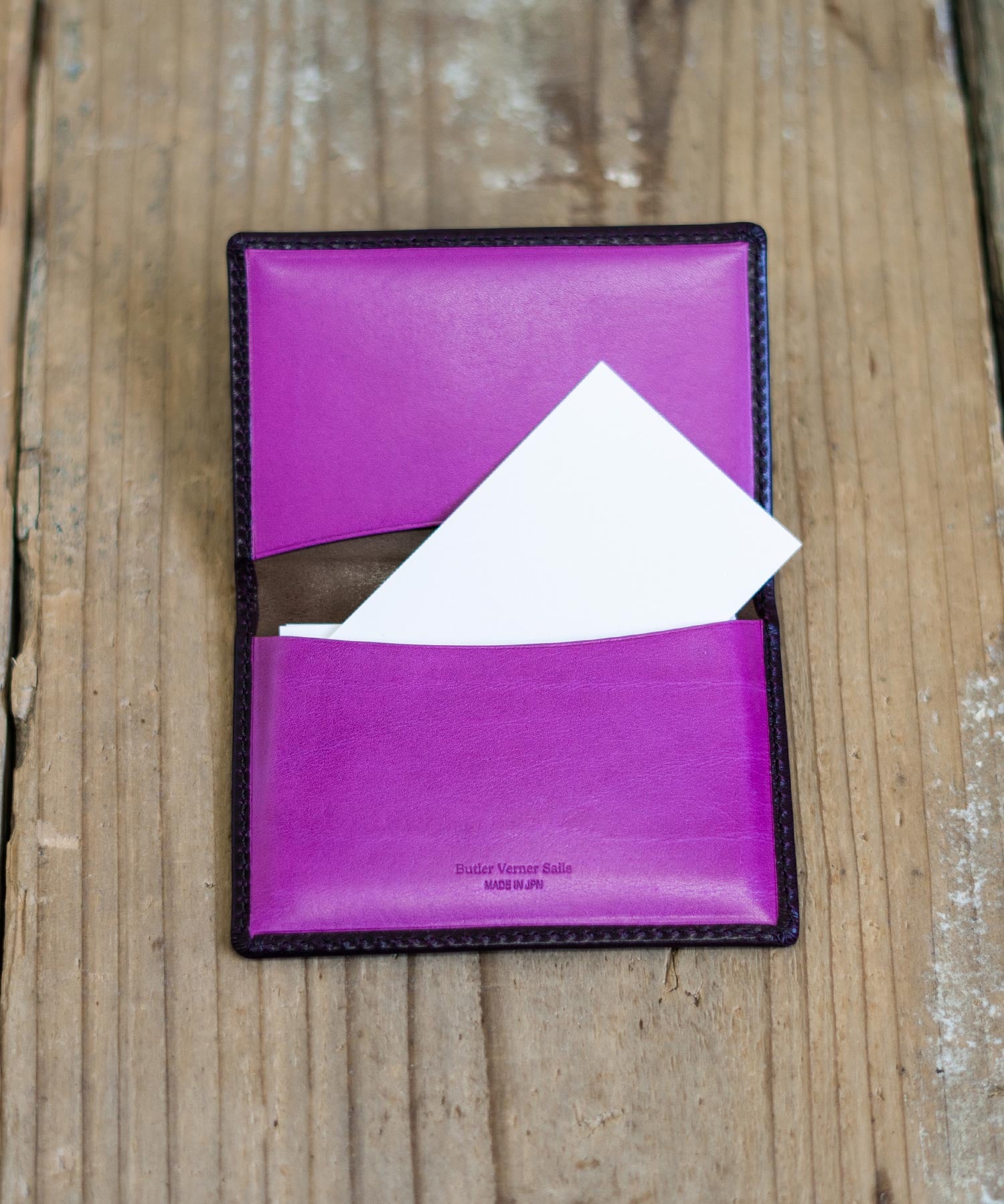 Butler Verner Sails バトラーバーナーセイルズ 日本製 国産 キップレザー名刺ケース JW-1586 9205