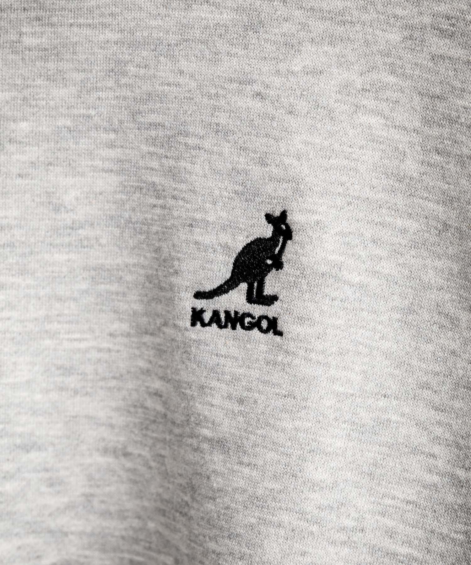 新色追加 KANGOL カンゴール 別注コラボ オーバーサイズ裏起毛ワンポイントロゴ刺繍スウェット 13836