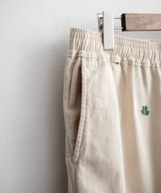 HOUSTON TWILL ALLOVER EMB EASY PANTS コットンツイル総柄刺繍イージーテーパードチノパンツ 16178