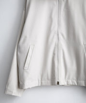 オーバーサイズTRストレッチスタンドカラージャケット ジップアップショートブルゾン 14120