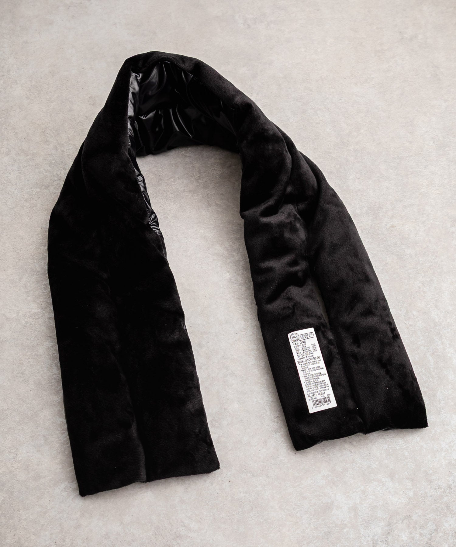 日本未展開モデル WHITE LABEL THE NORTH FACE COMPACT T-BALL MUFFLER ティーボールパディングマフラー/ファーマフラー 15249