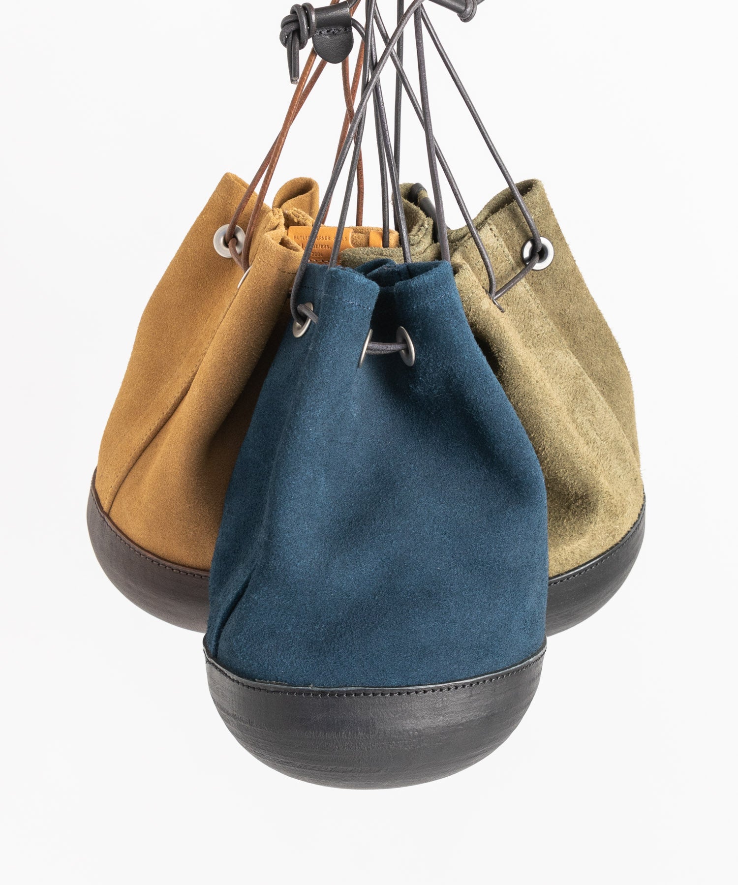 Butler Verner Sails バトラーバーナーセイルズ 日本製/国産 モールドレザー巾着スエードレザーショルダーバッグ JA-2685 11940