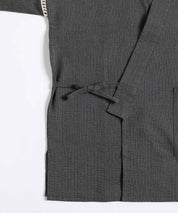 しじら織り甚平 上下セット 無地/ストライプ 14156