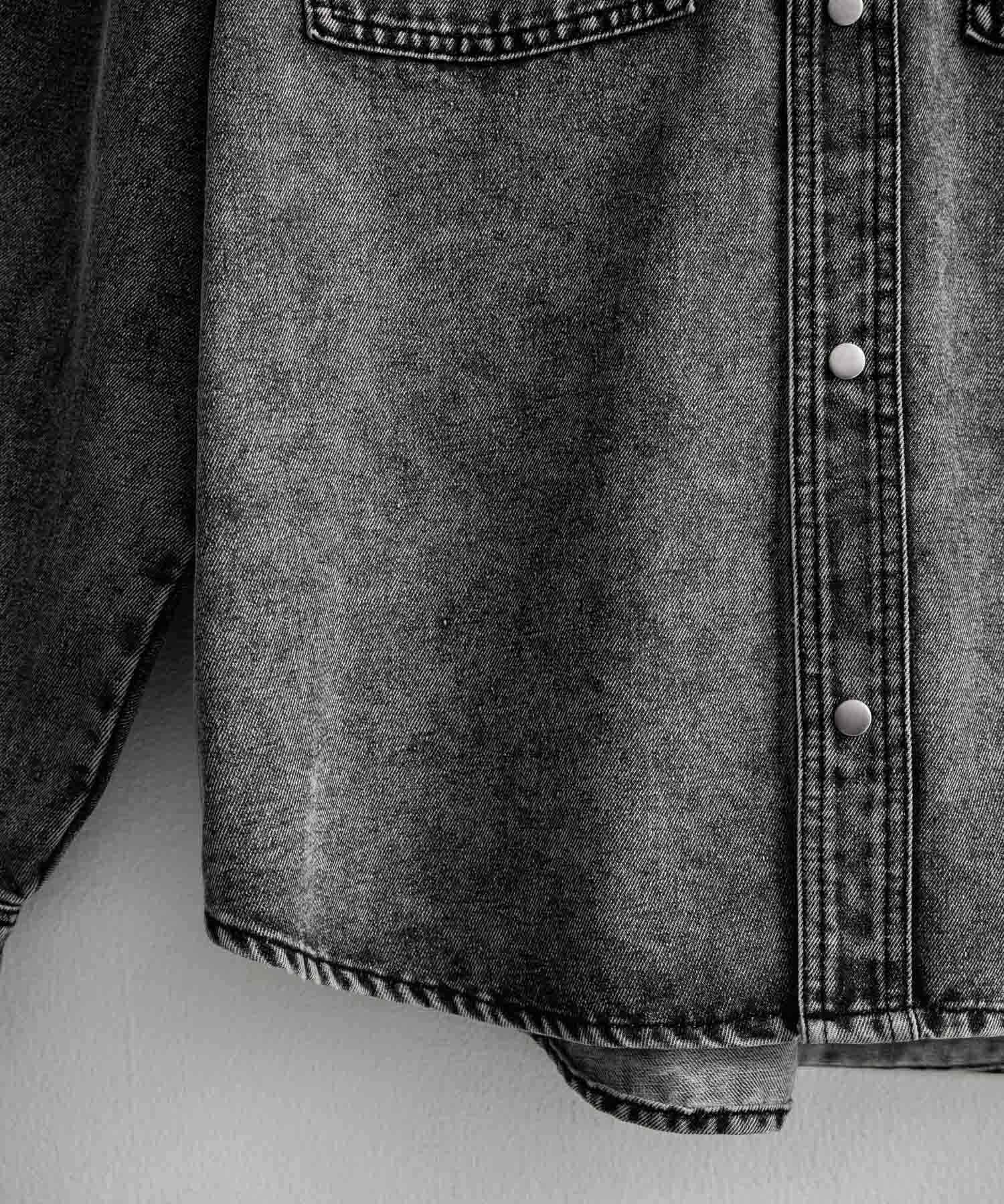 ヴィンテージライク オーバーサイズデニムワークシャツジャケット 15379