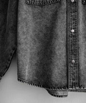 ヴィンテージライク オーバーサイズデニムワークシャツジャケット 15379