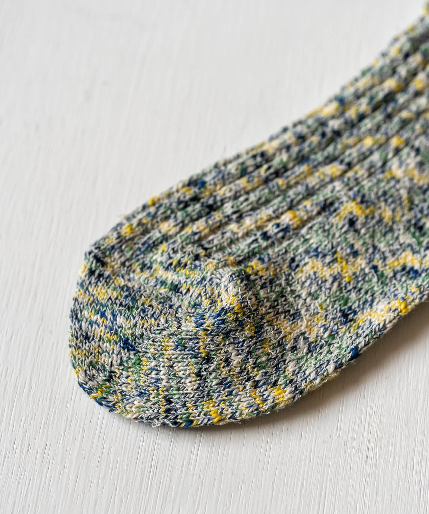 ANONYMOUSISM アノニマスイズム 日本製 国産 Homespan art yarn Crew ミックスカラークルー丈スニーカーソックス 15397