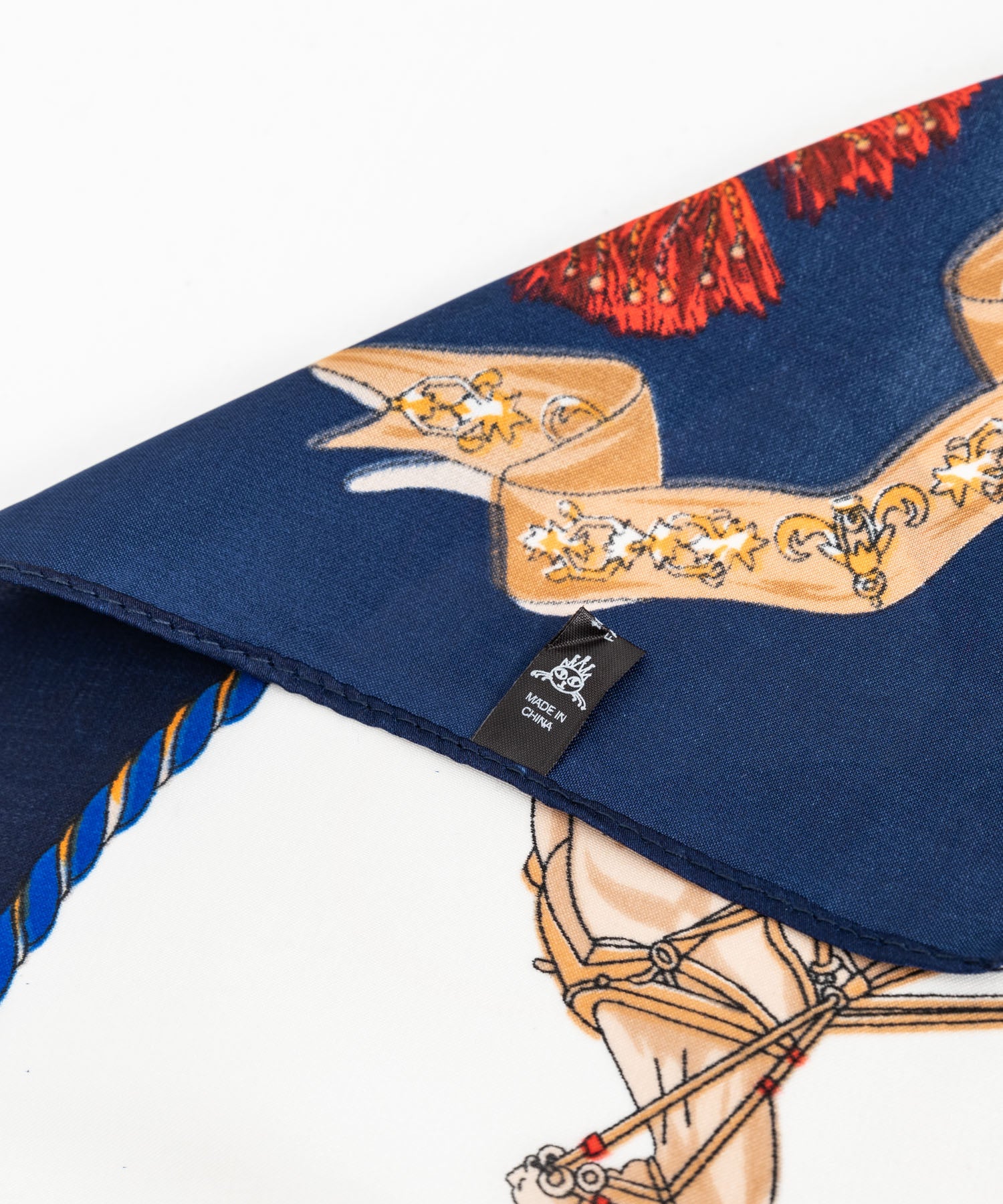 新色追加 スカーフリング付き 大判サイズ総柄スカーフ 12688