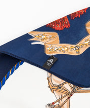 新色追加 スカーフリング付き 大判サイズ総柄スカーフ 12688