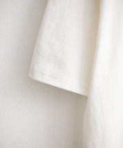 新色追加 U.S. POLO ASSN. 別注コラボオーバーサイズワンポイントロゴ刺繍天竺半袖ハーフジップポロシャツ 無地/クレリック 15426