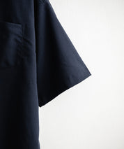 新色追加 セットアップ 接触冷感 多機能素材 リネンライク半袖開襟シャツ＆セミワイドイージーパンツ 15480