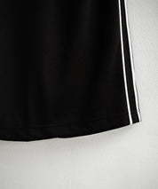 U.S. POLO ASSN. ユーエスポロアッスン サイドラインロゴ刺繍バックスリット入りロングトラックスカート 15106