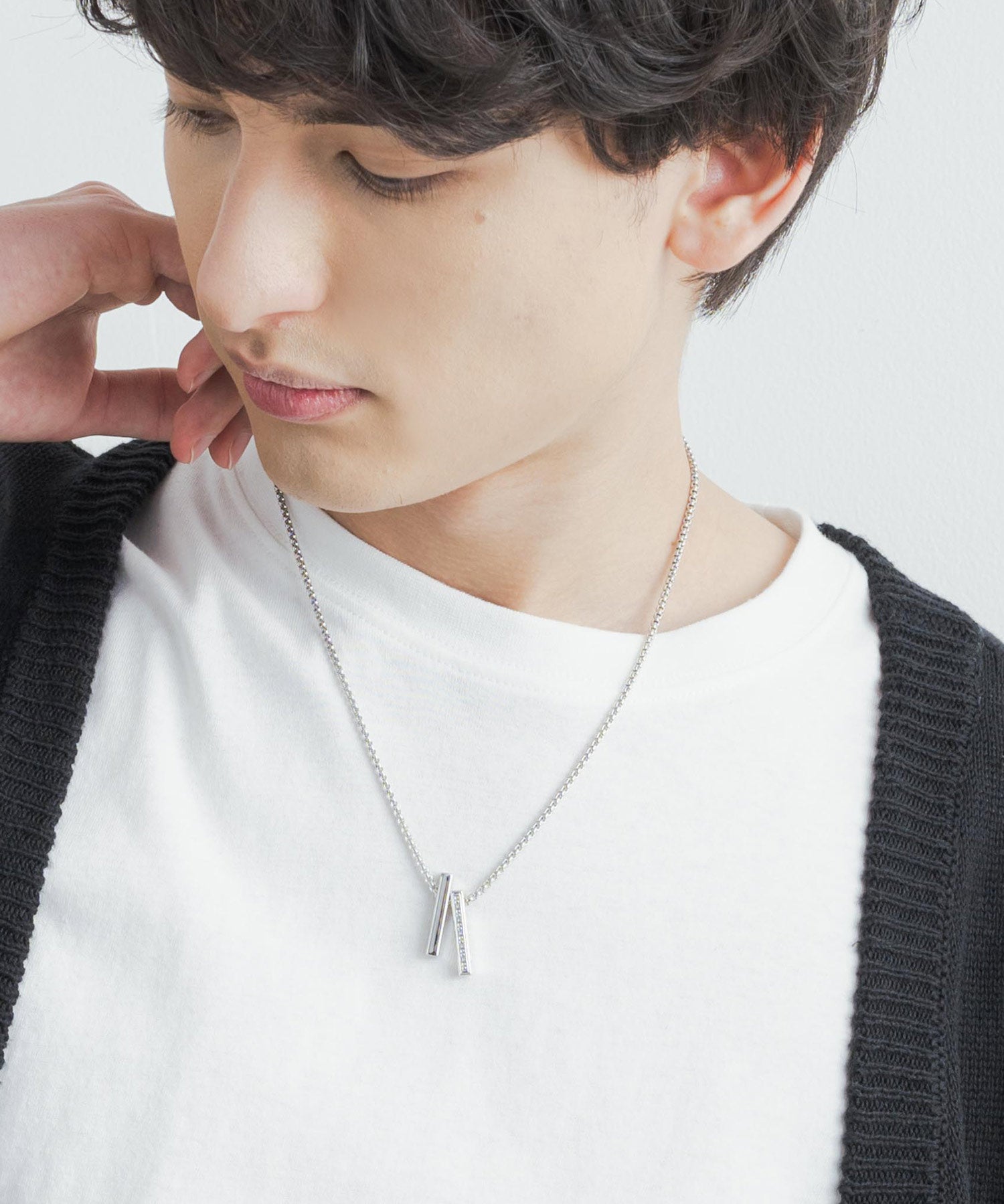 チャーム付きデザインチェーン合金ネックレス 11630