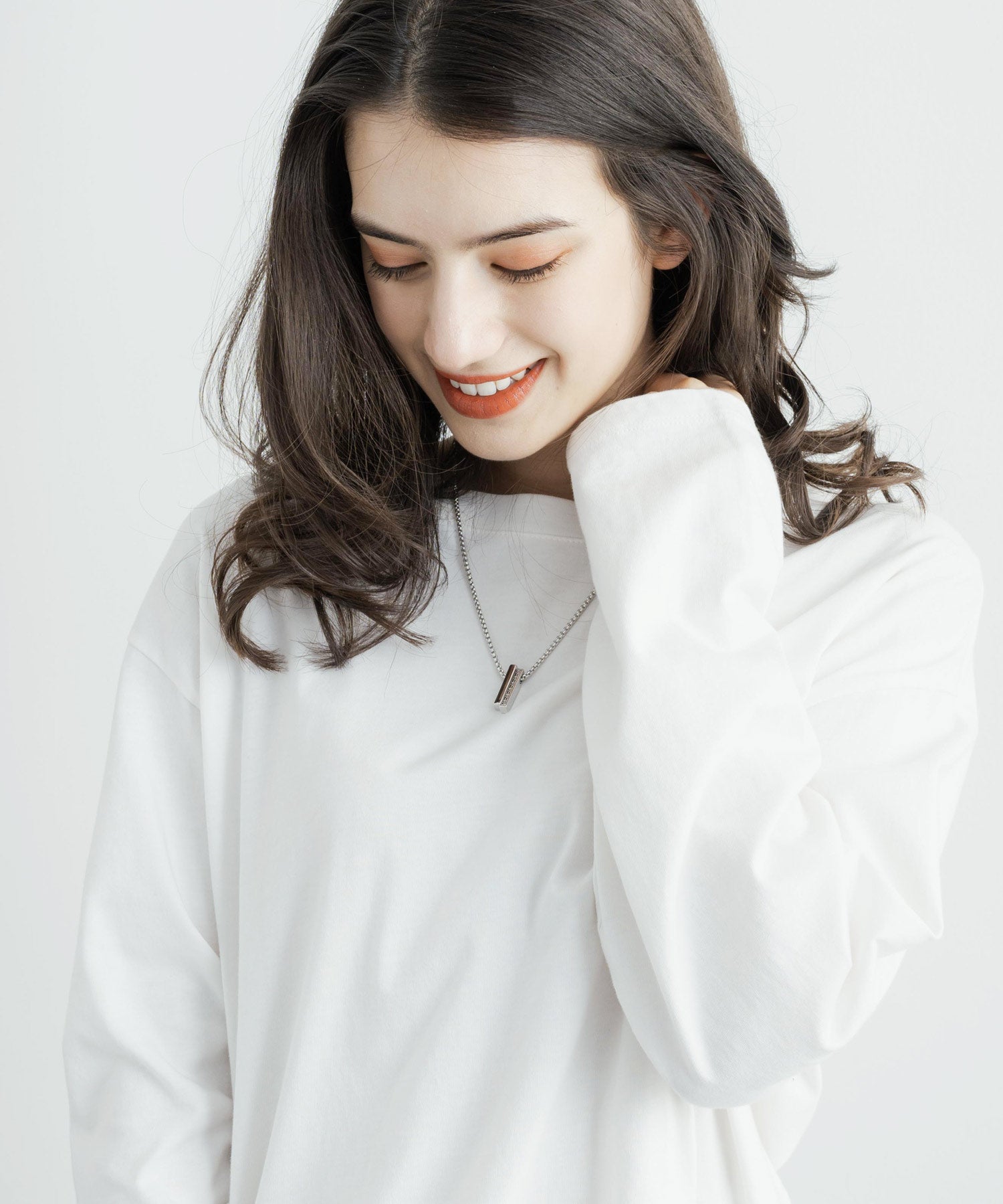 チャーム付きデザインチェーン合金ネックレス 11630