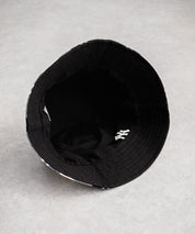 MLB Korea エムエルビーコリア Reversible Bucket Hat ワンポイントロゴ刺繍/チェック柄 リバーシブルバケットハット 14605