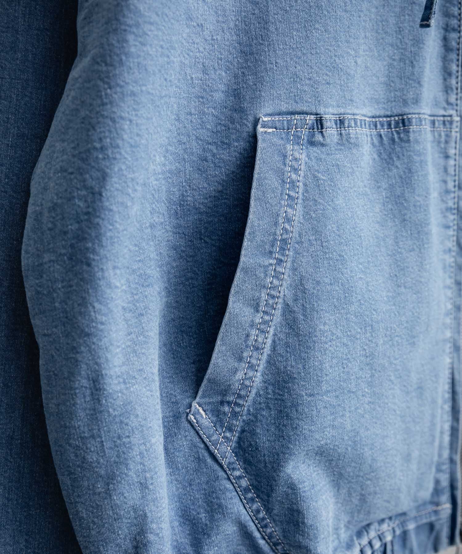 日本未展開モデル THE NORTH FACE WHITE LABEL ホワイトレーベル ザ・ノースフェイス BRIS DENIM JACKET デニムパーカー/デニムジャケット 16380
