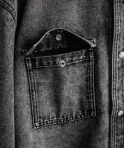 ヴィンテージライク オーバーサイズデニムワークシャツジャケット 15379