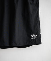UMBRO アンブロ 別注コラボ ワンポイントロゴ刺繍ナイロンショートパンツ/ハーフパンツ セットアップ可能