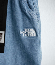 THE NORTH FACE WHITE LABEL BRIS DENIM SHORTS ロゴ刺繍ワイドデニムイージーショートパンツ 16164