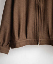 Upscape Audience アップスケープオーディエンス 日本製 国産 LANATEC ラナテック TECH メランジヘリンボンツイード 襟付きショートブルゾン AUD7364 14968