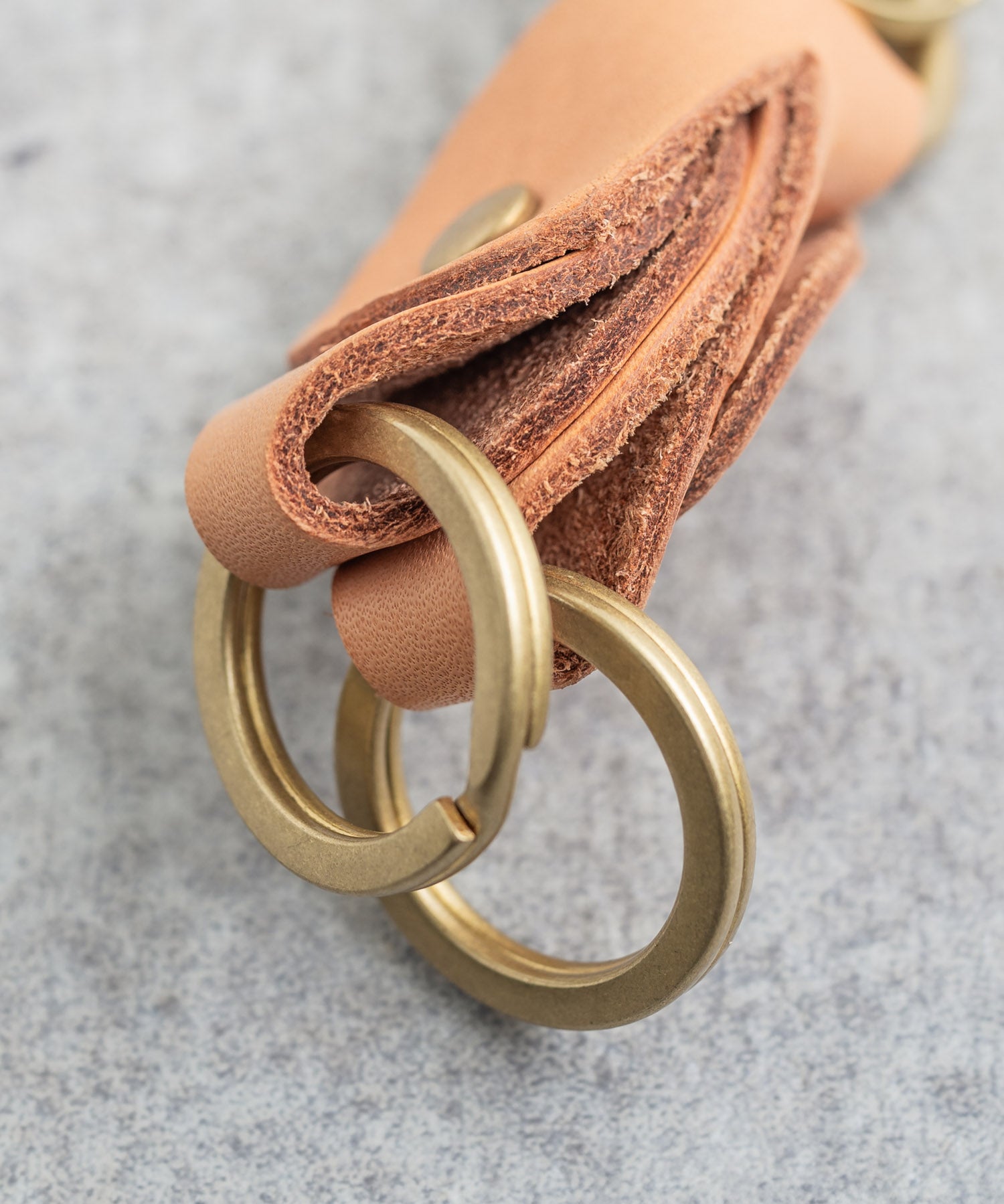 Butler Verner Sails バトラーバーナーセイルズ 日本製 国産ブラス×栃木レザーダブルキーホルダー JA-1897 11048