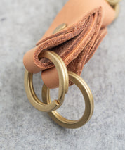 Butler Verner Sails バトラーバーナーセイルズ 日本製 国産ブラス×栃木レザーダブルキーホルダー JA-1897 11048